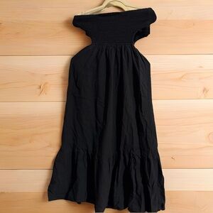 New Look Black Off-Shoulder Midi Dress